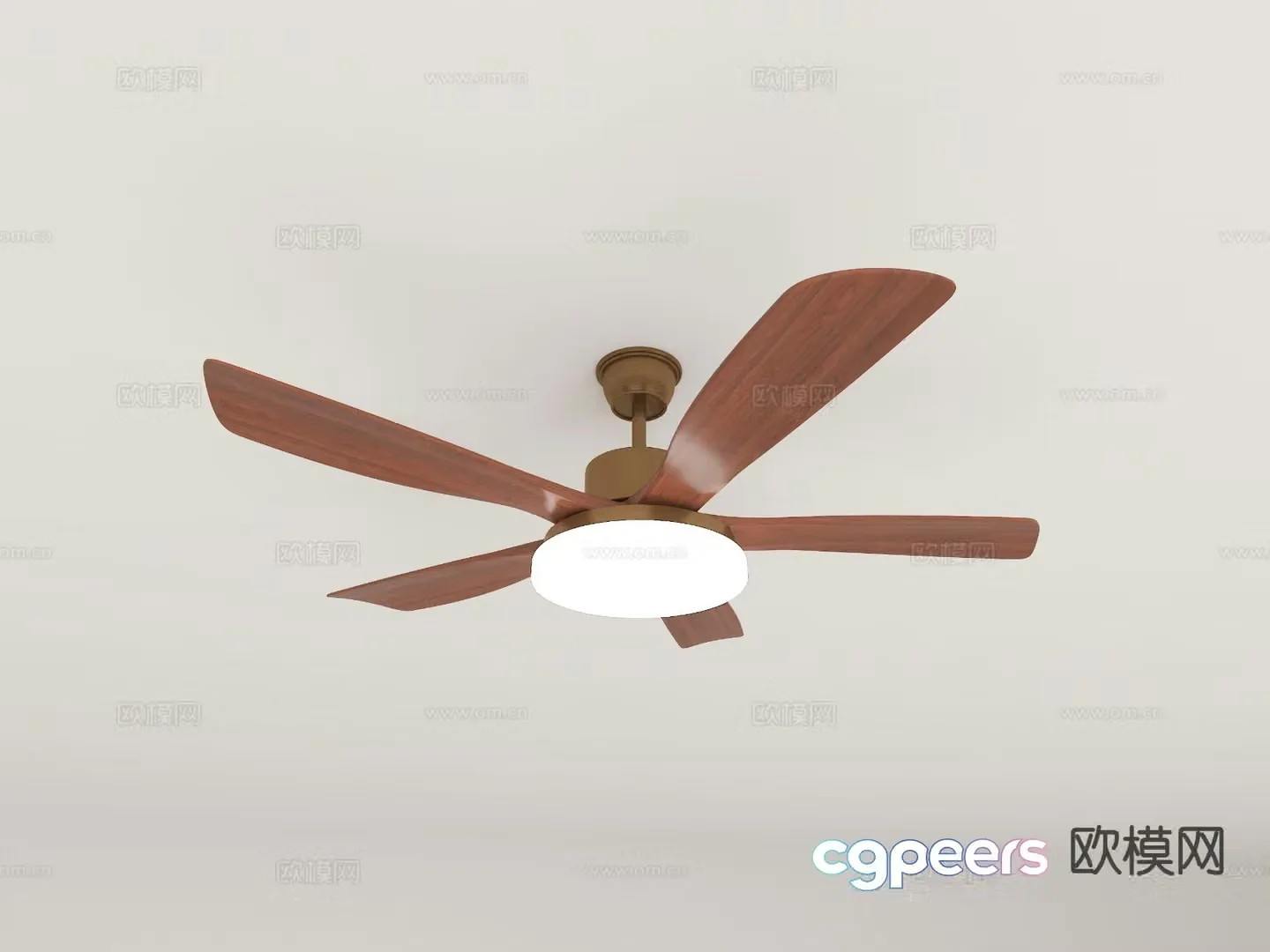 Medieval style ceiling fan lamp fan lamp 3d model