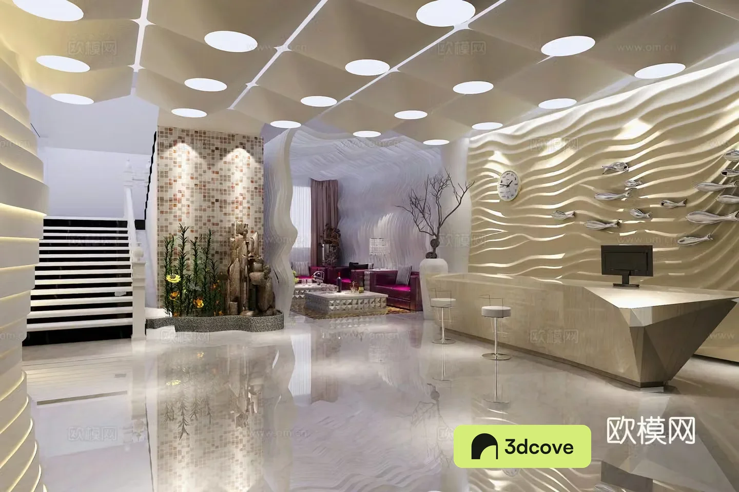 Modern reception hall