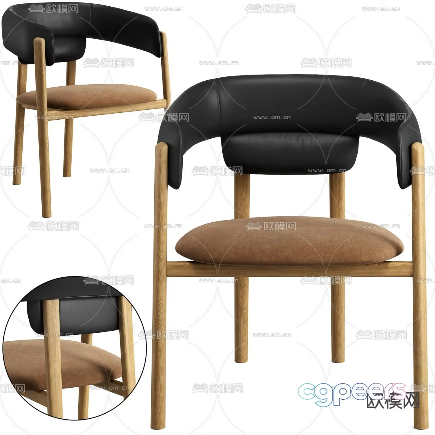 Cassina leisure chair 3d model