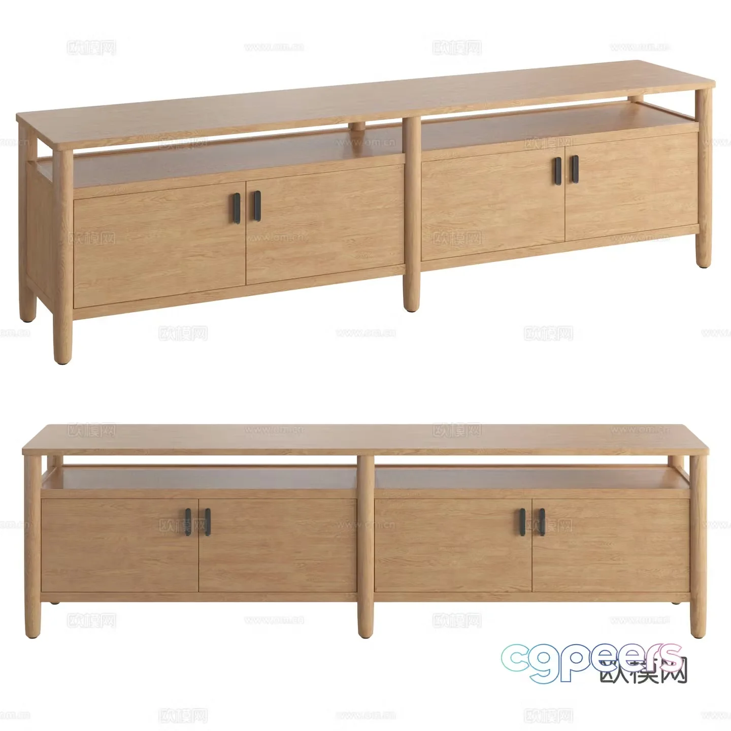 Hargrove Nordic Entrance Cabinet Side Cabinet 3D Model