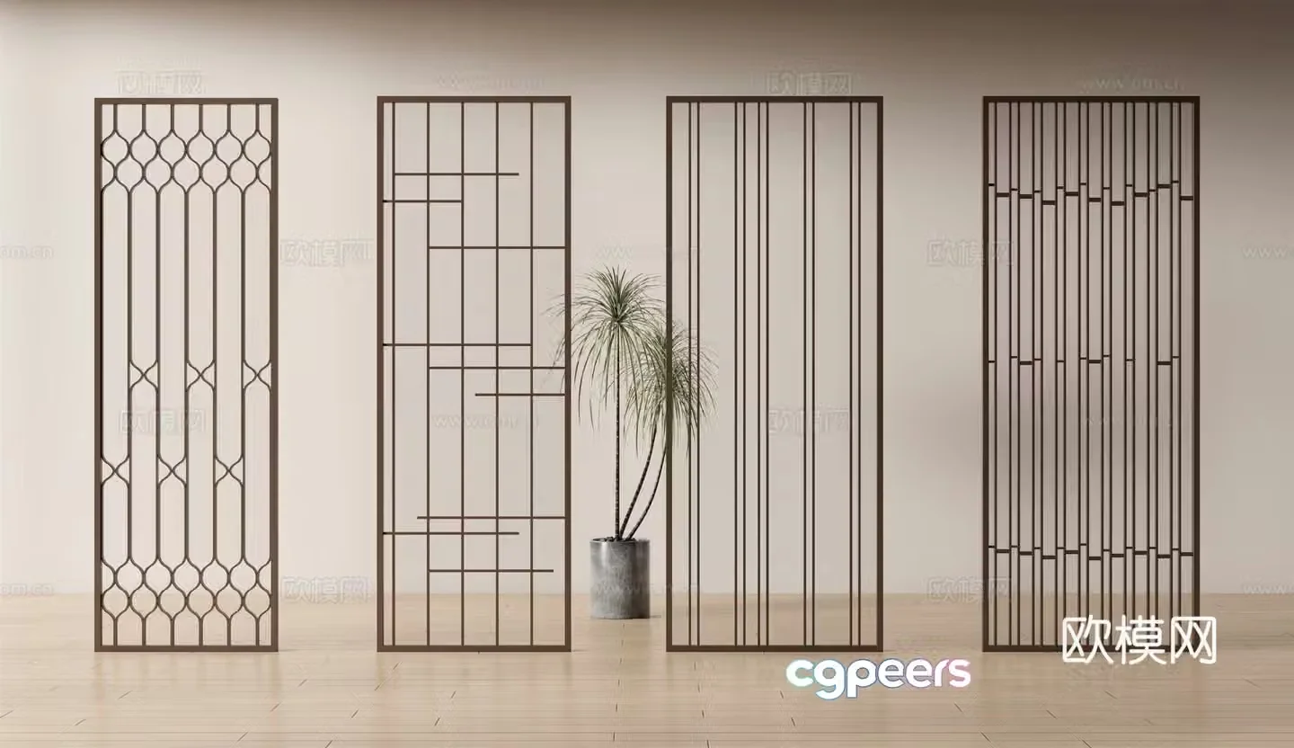 Modern screen 3d model