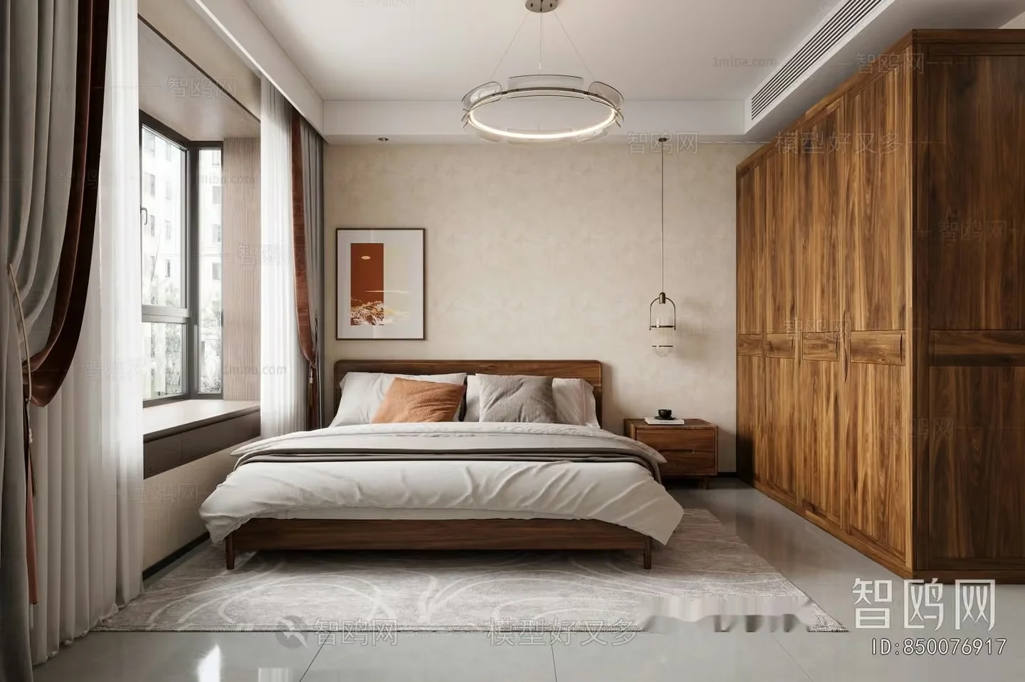 Cozy Bedroom 3D Model – 20583 – VRAY Render