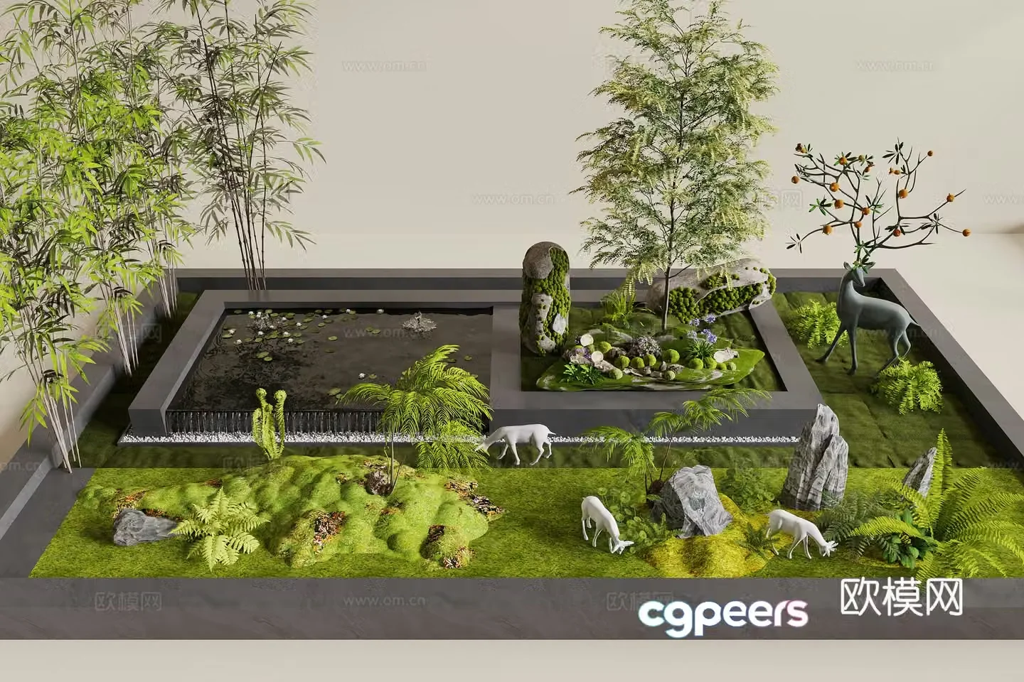 Modern Landscape Landscape 3D Model