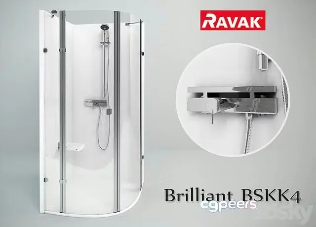 3ds Max Free – Ravak Brilliant BSKK4