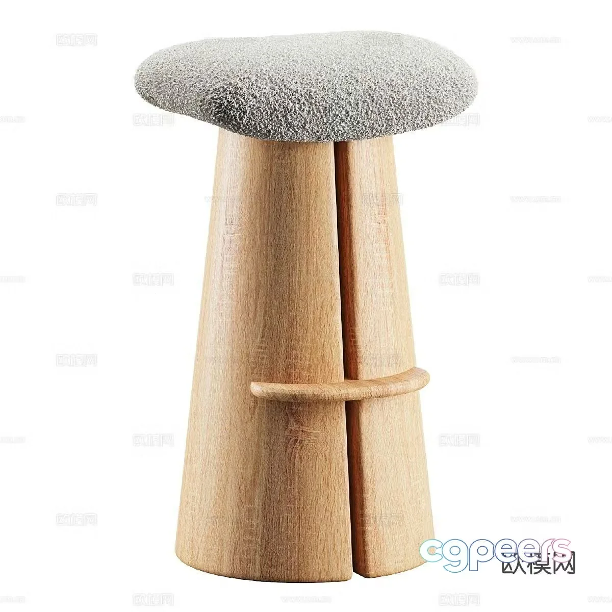 Modern bar stool bar stool high stool 3d model
