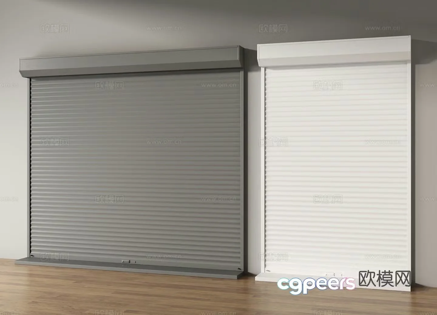 rolling shutter door rolling shutter garage door 3d model