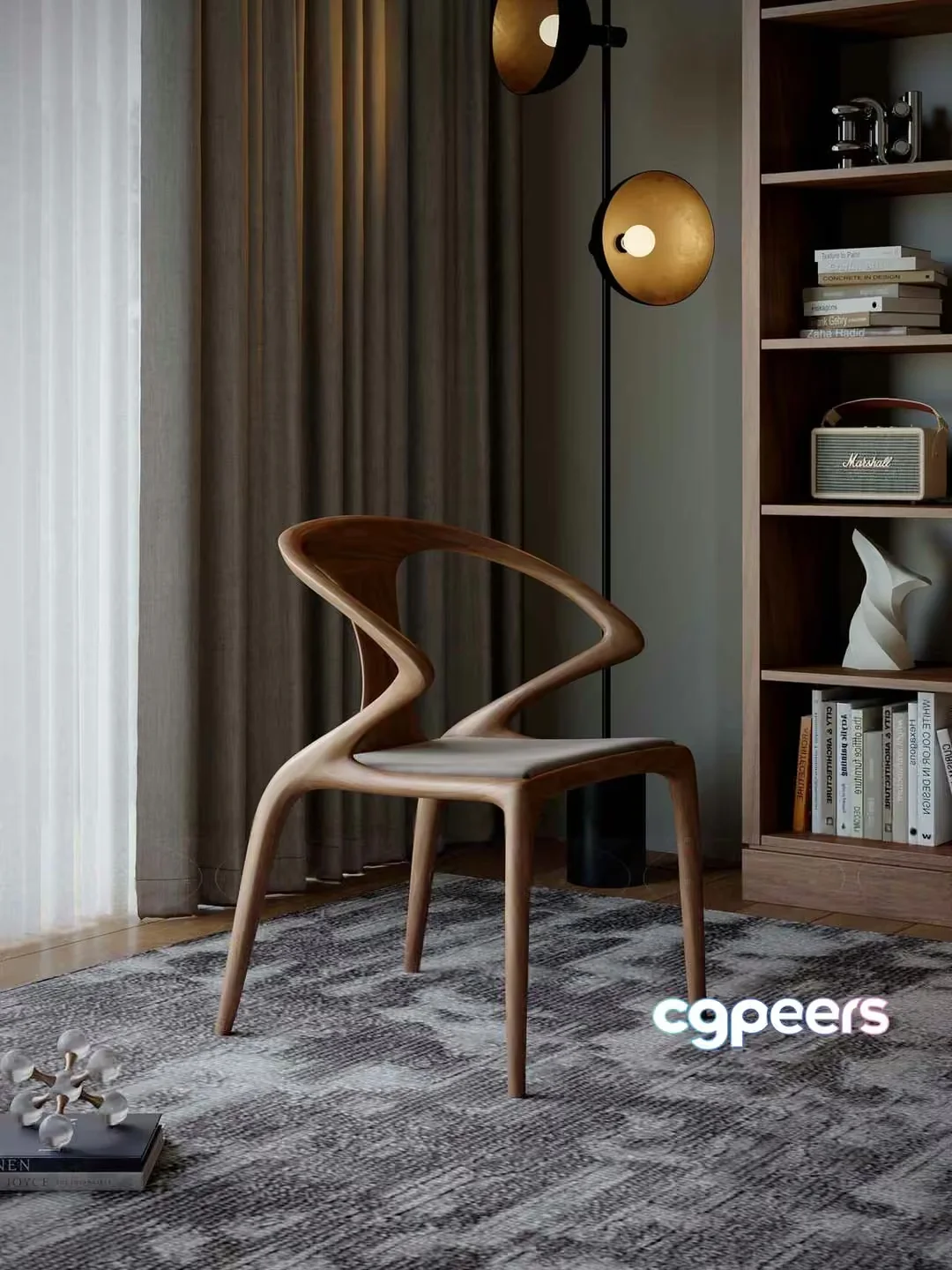 Wooden Chair 3D Model – 18044 – VRAY Render