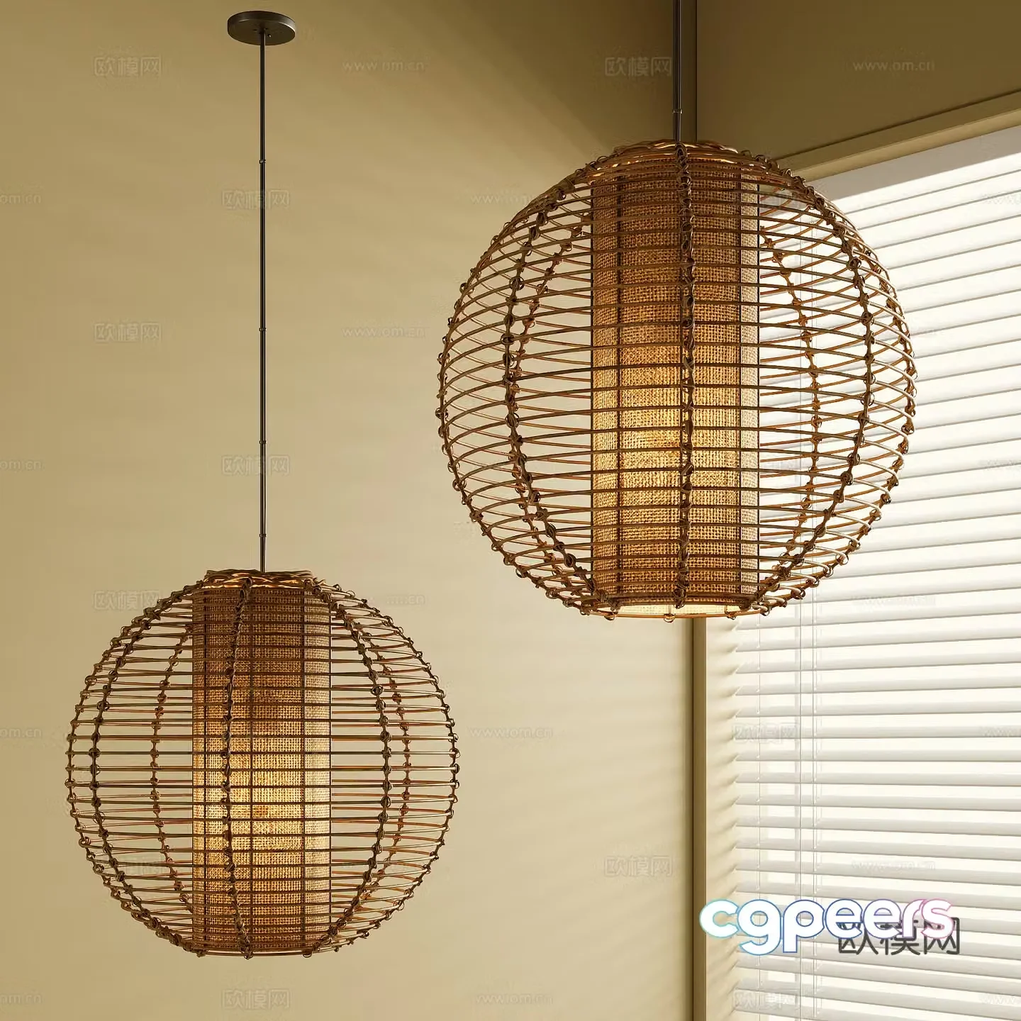 Wasabi Chandelier 3D Model