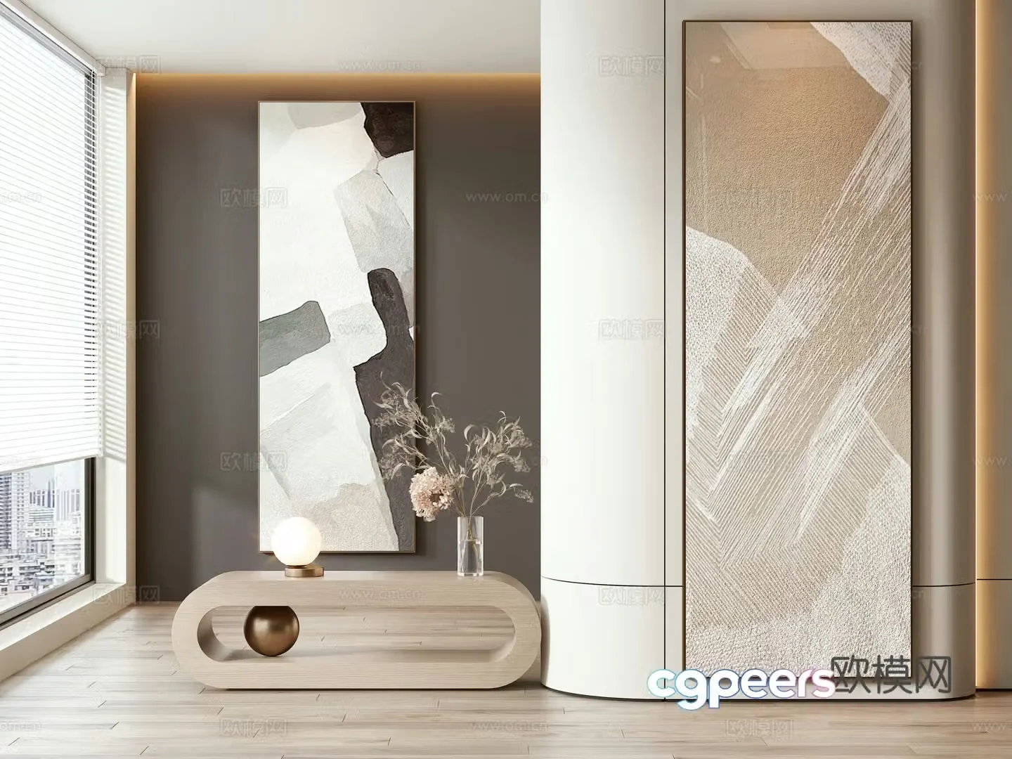 Modern decorative painting 3d model