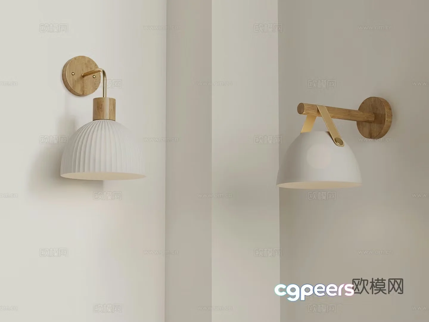 Wall lamp New Chinese style wall lamp 3D model