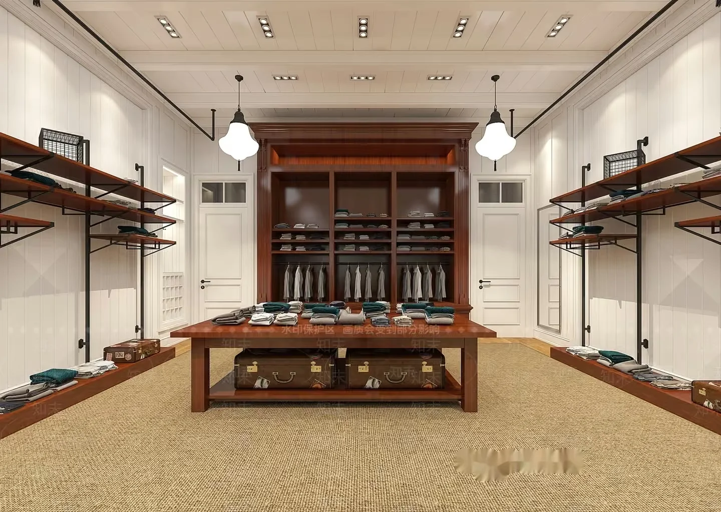 A Clothing Store 3D Model – 2437 – VRAY Render