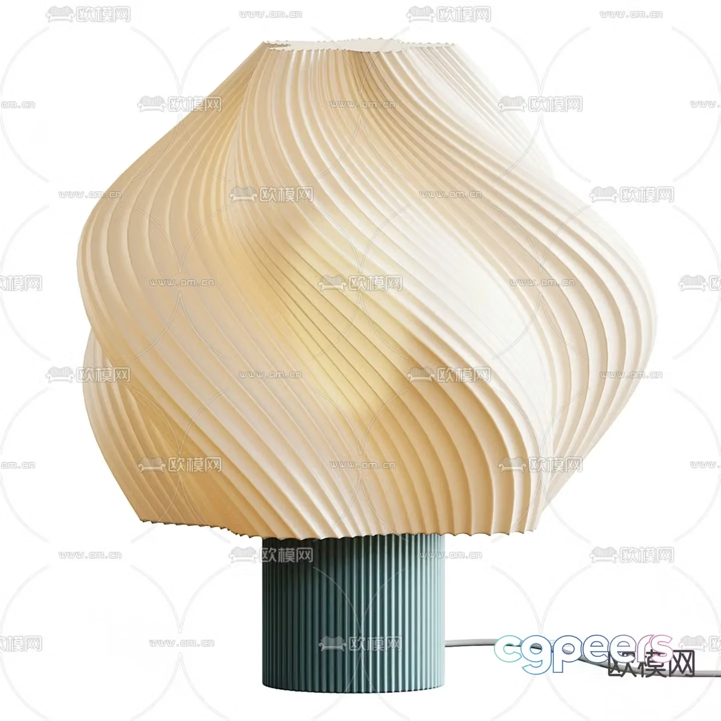 Ice cream table lamp 3d model