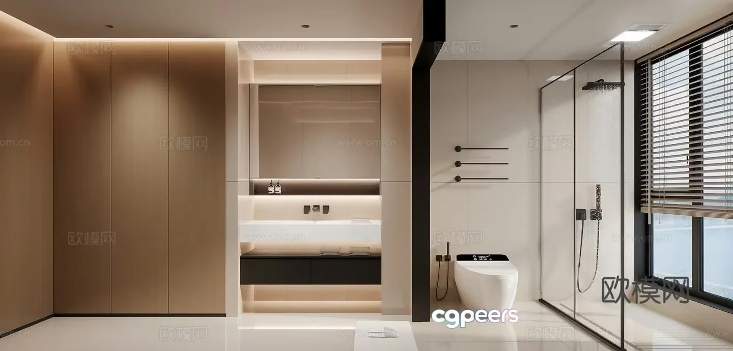 Italian bathroom bathroom 3d model