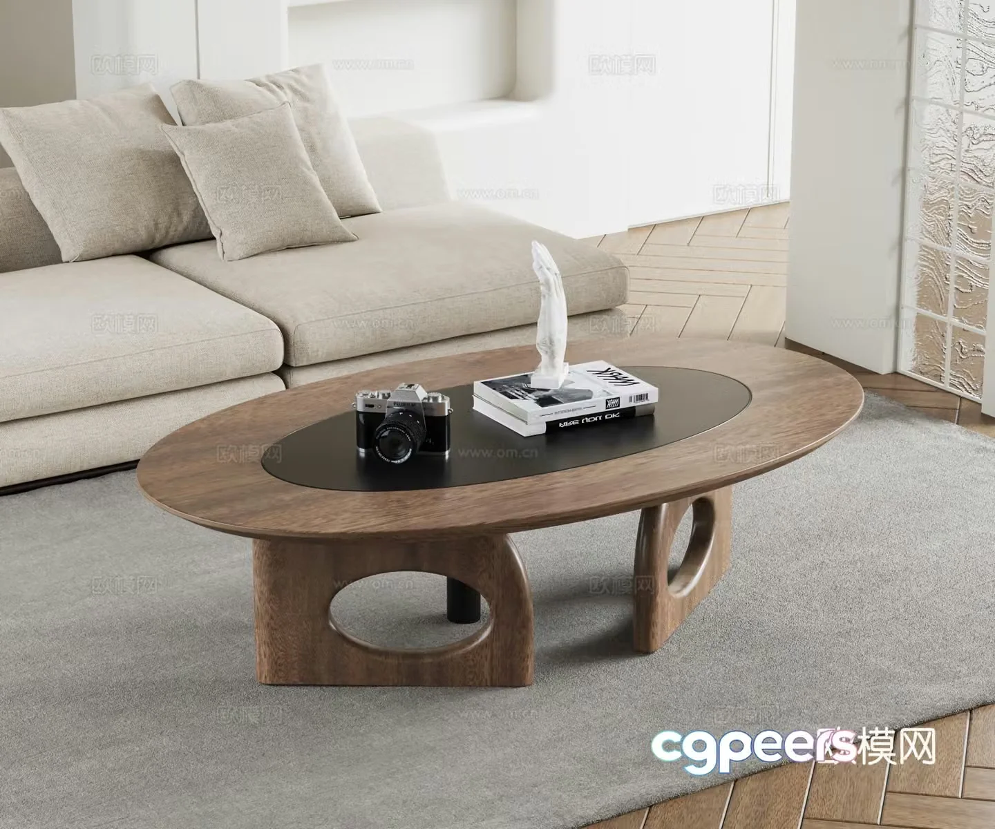 Modern coffee table 3d model