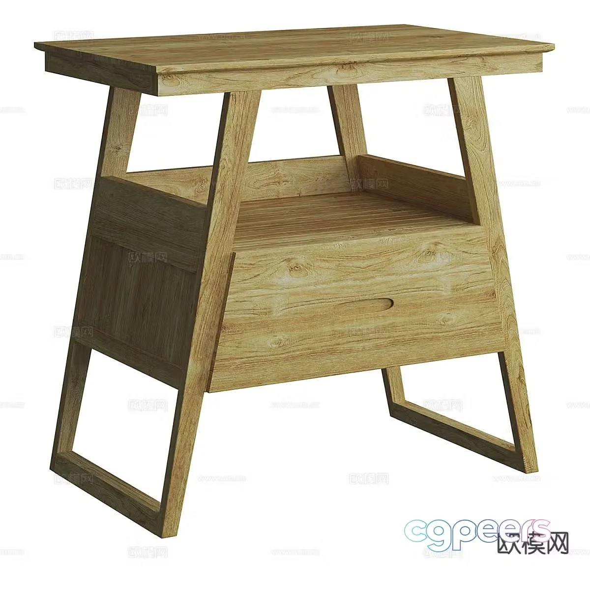 Nordic side table corner table table table 3d model