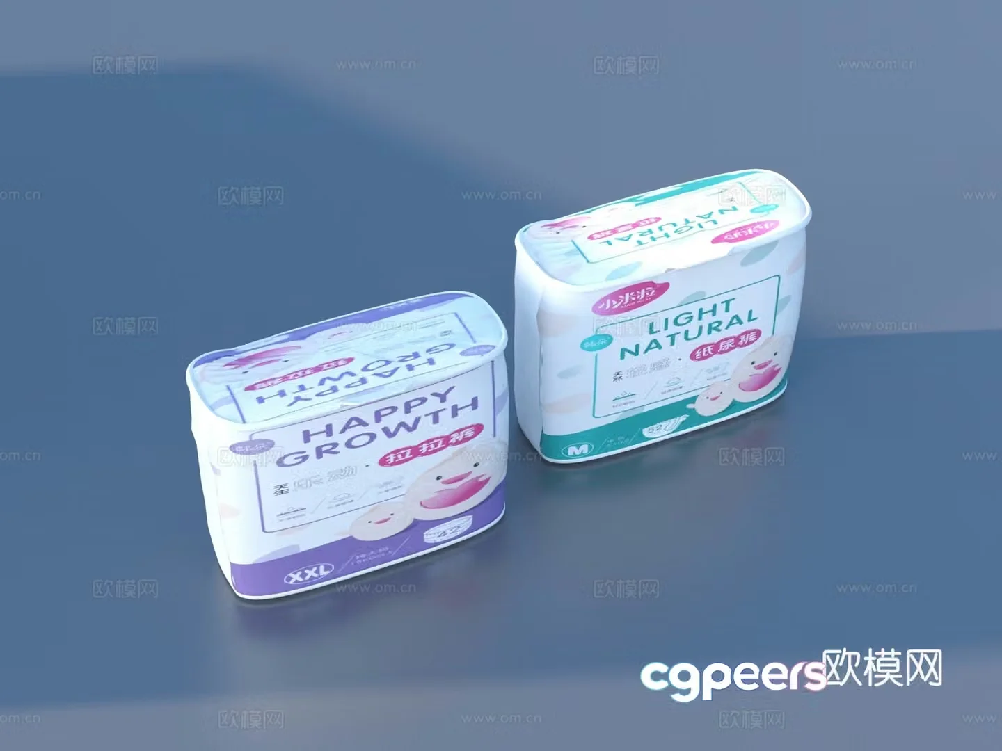 Diapers Baby Products 3D Model