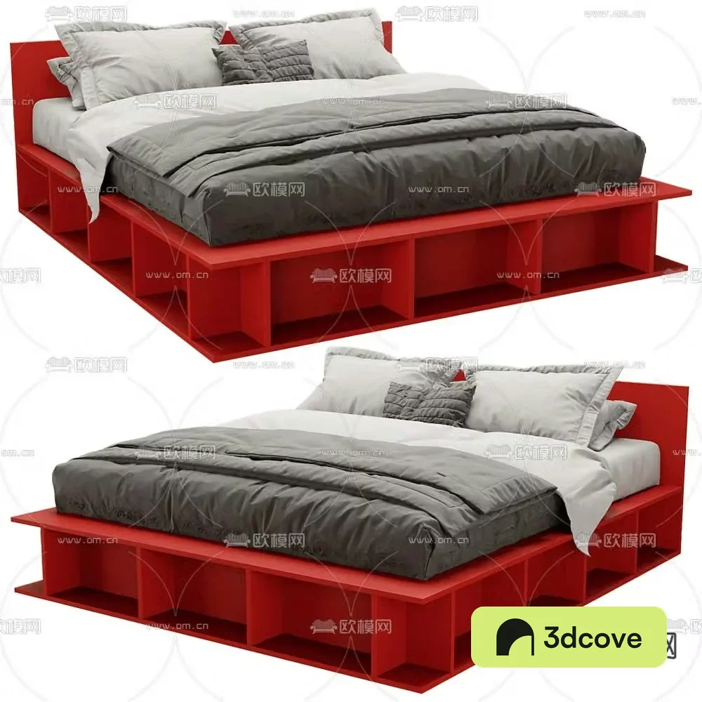 Modern double bed