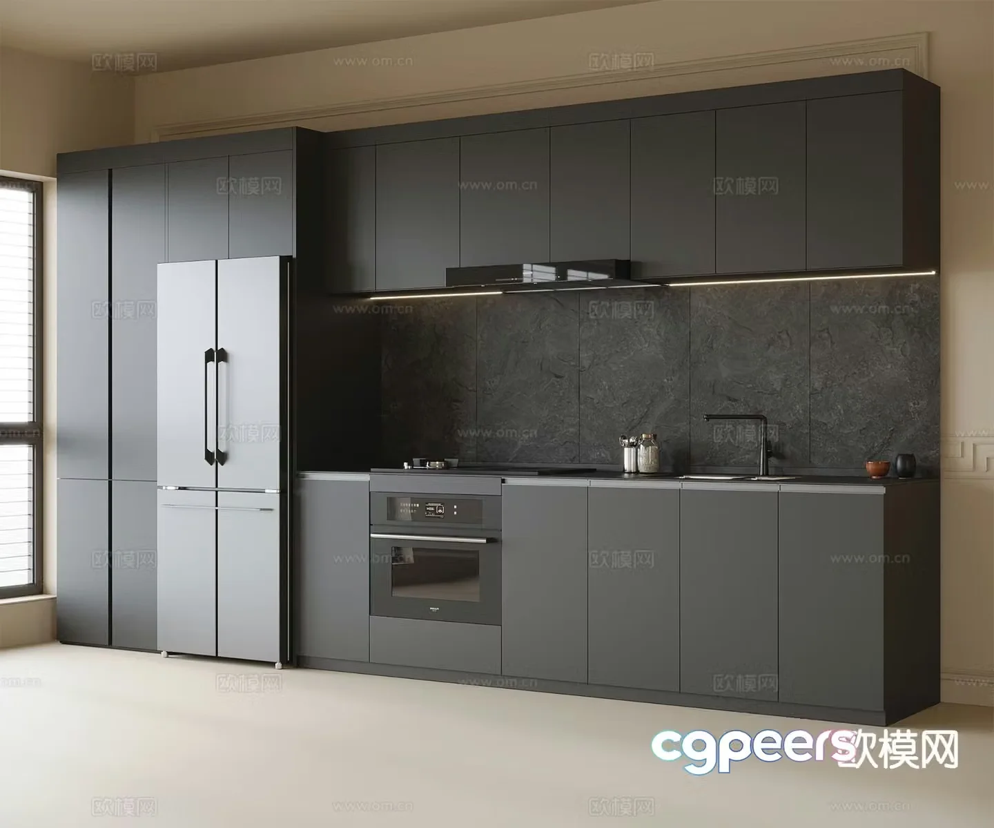 Modern sideboard 3d model