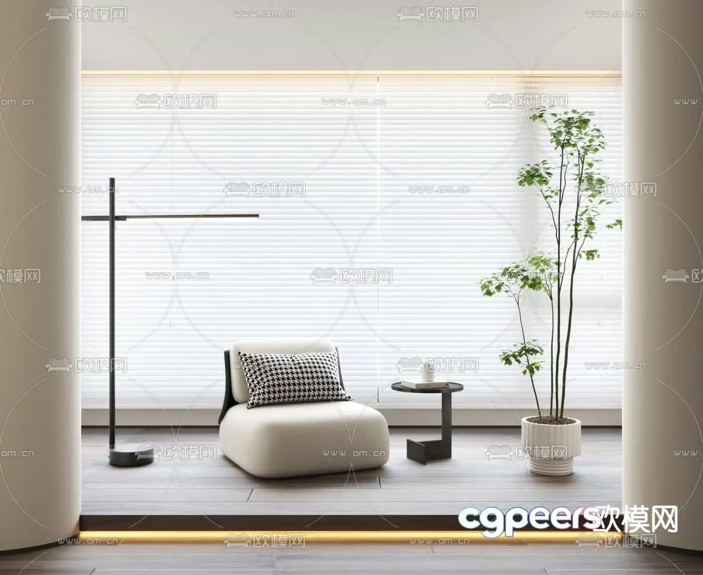 Leisure sofa combination 3d model