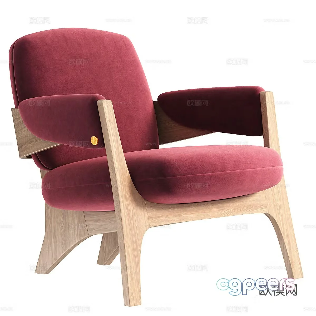 New Chinese casual chair 3D model