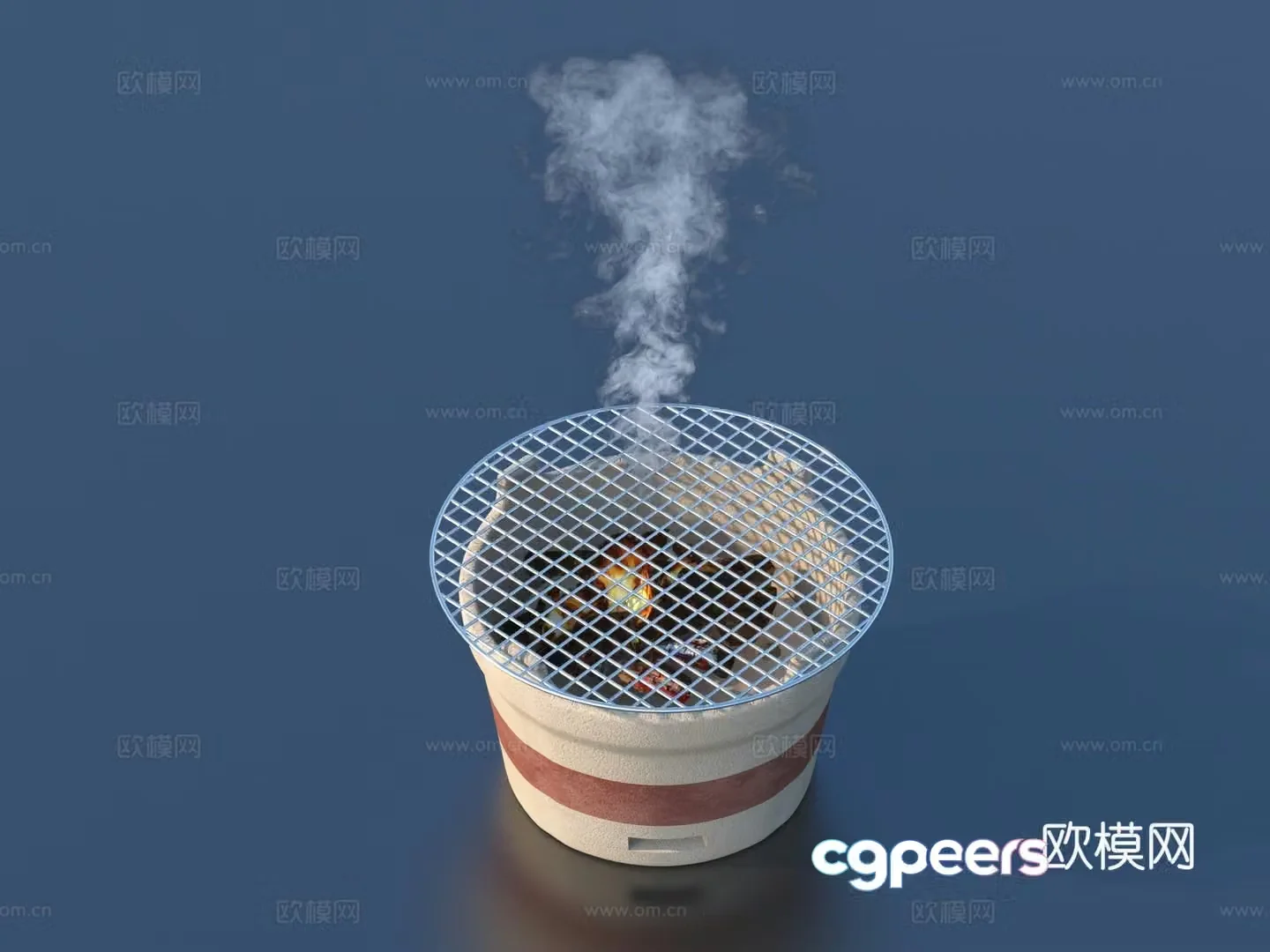 Stove Charcoal stove Grill 3D model