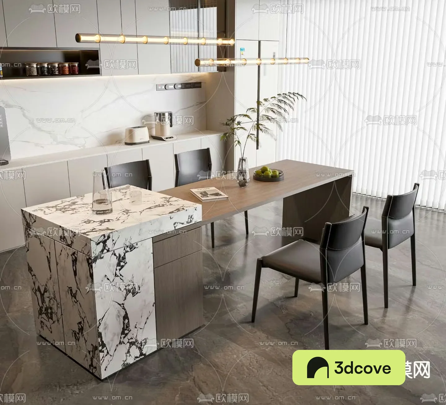 Modern island restaurant