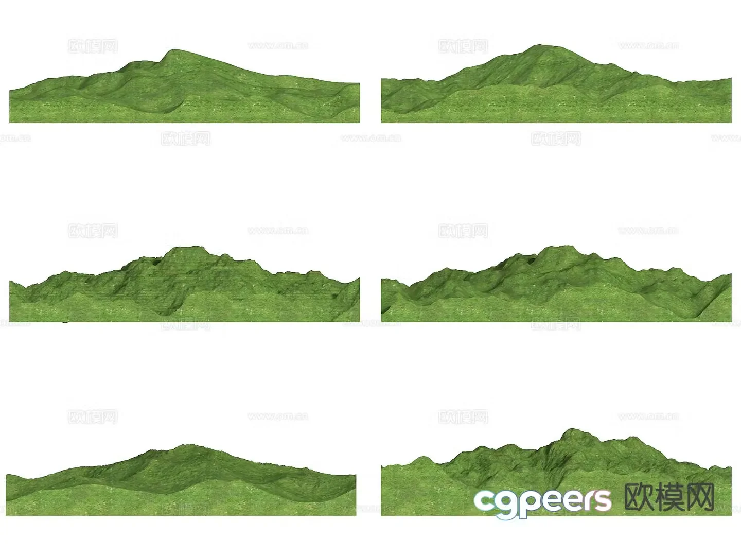 Modern mountains mountains mountain 3d model