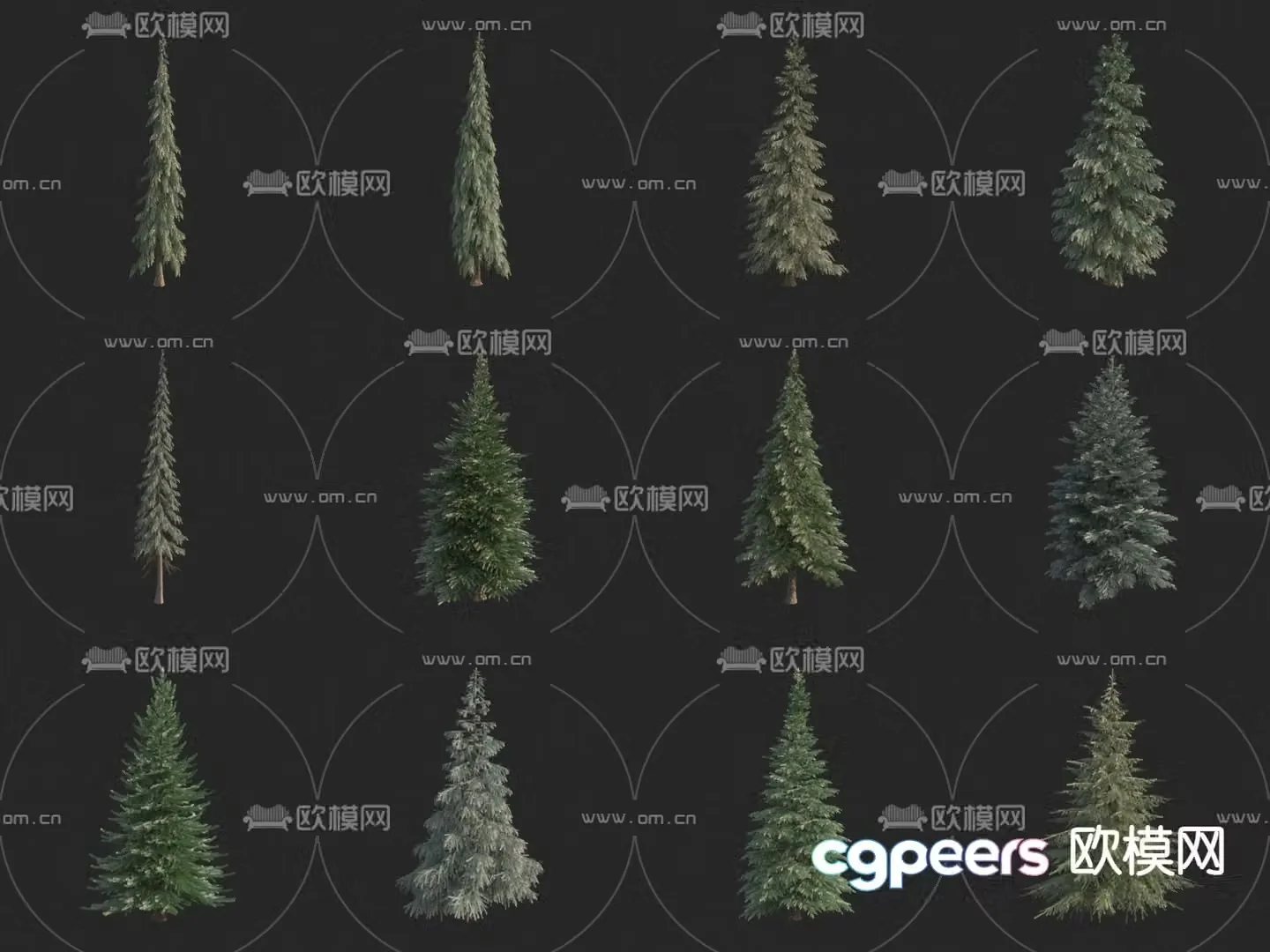 Pine Christmas tree 3d model