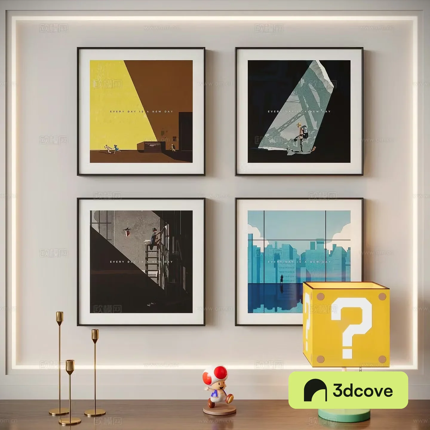Modern art painting decorative painting