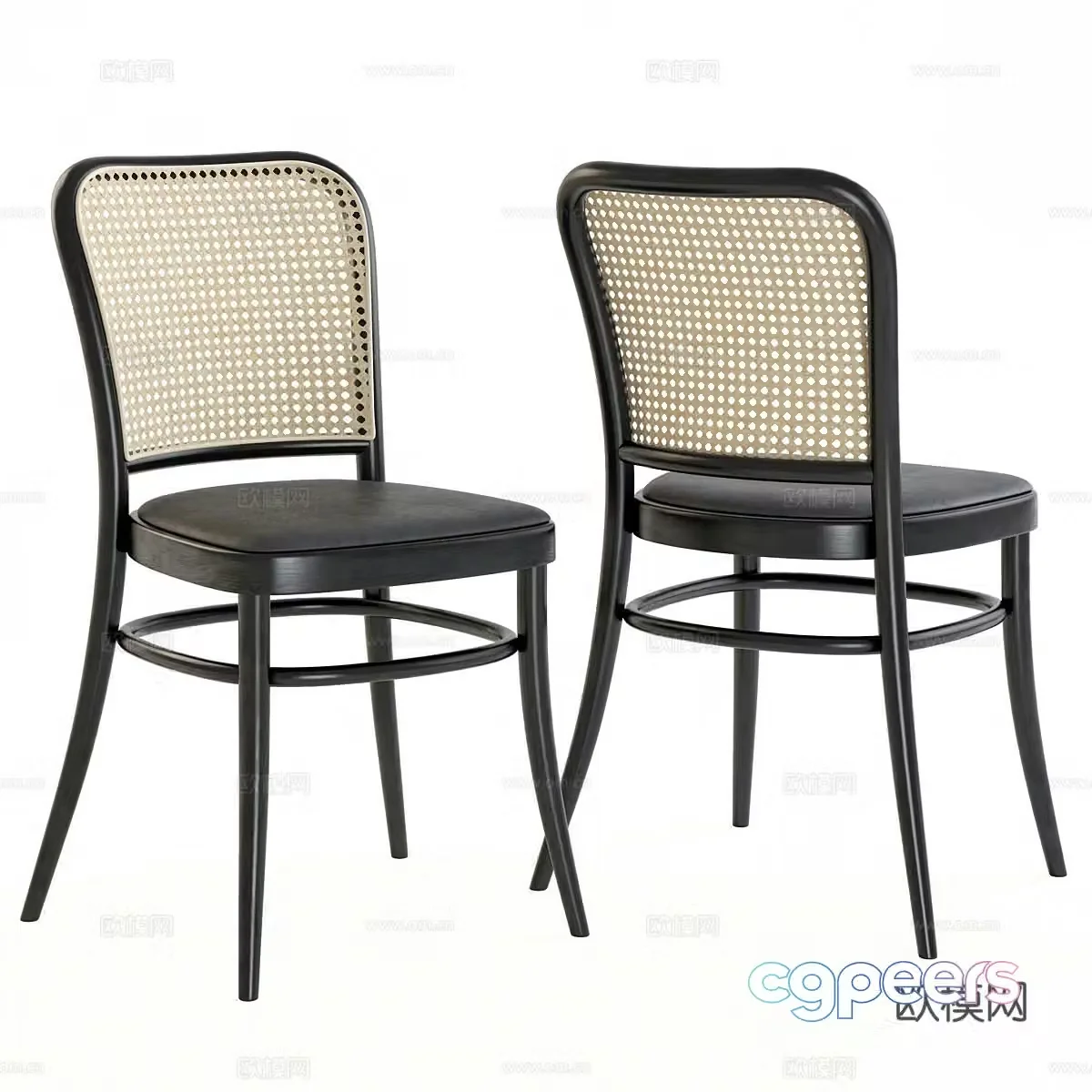 New Chinese single chair 3D model