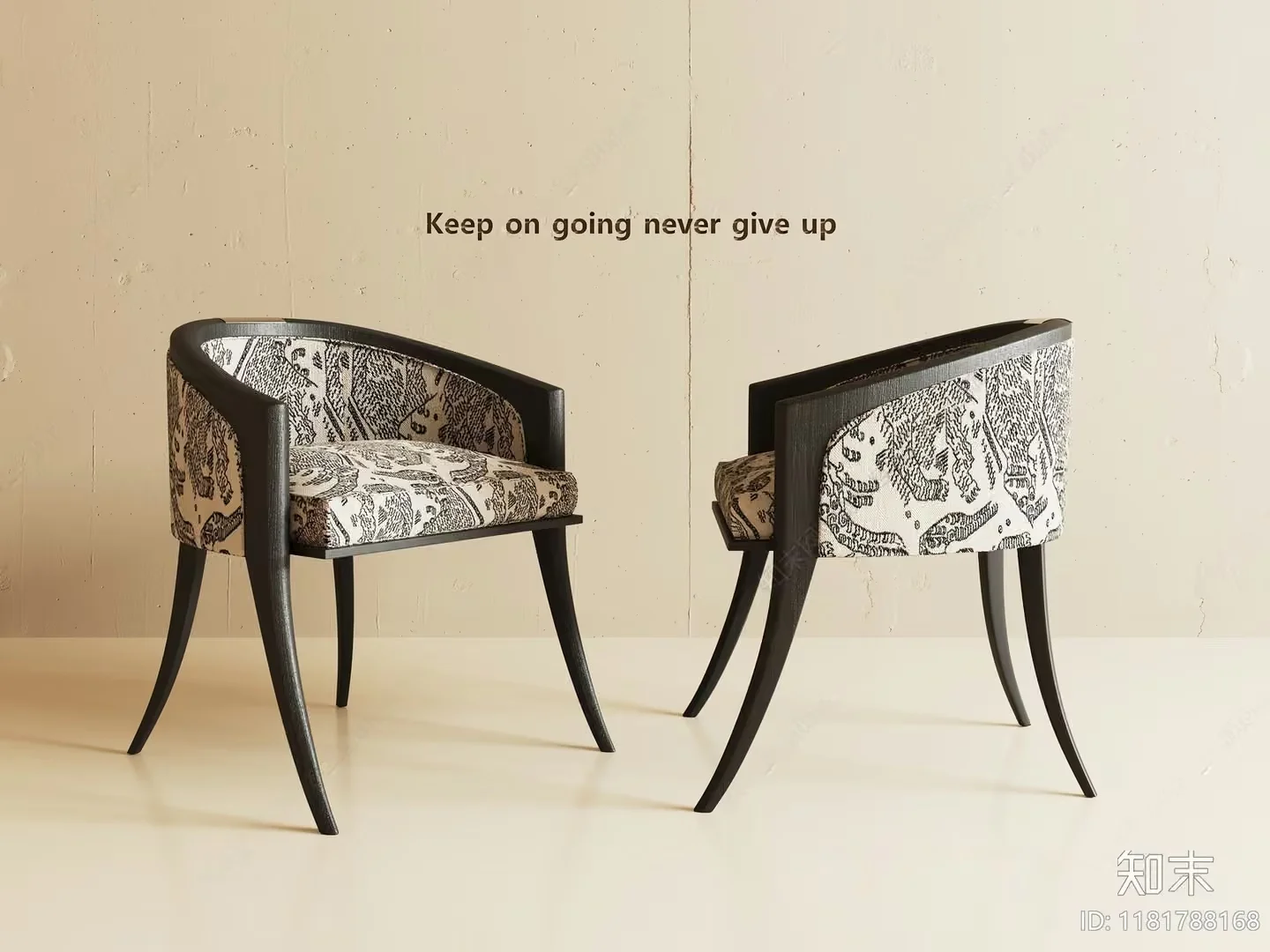 Black And White Chairs 3D Model – 908 – VRAY Render