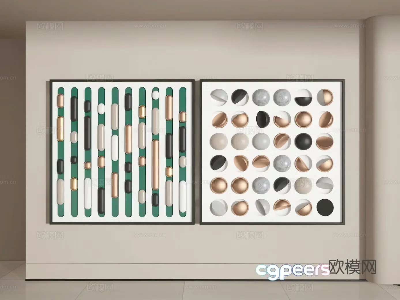 Decorative painting 3d model