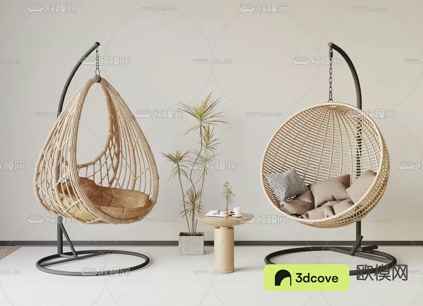 Rattan hanging chair swing chair