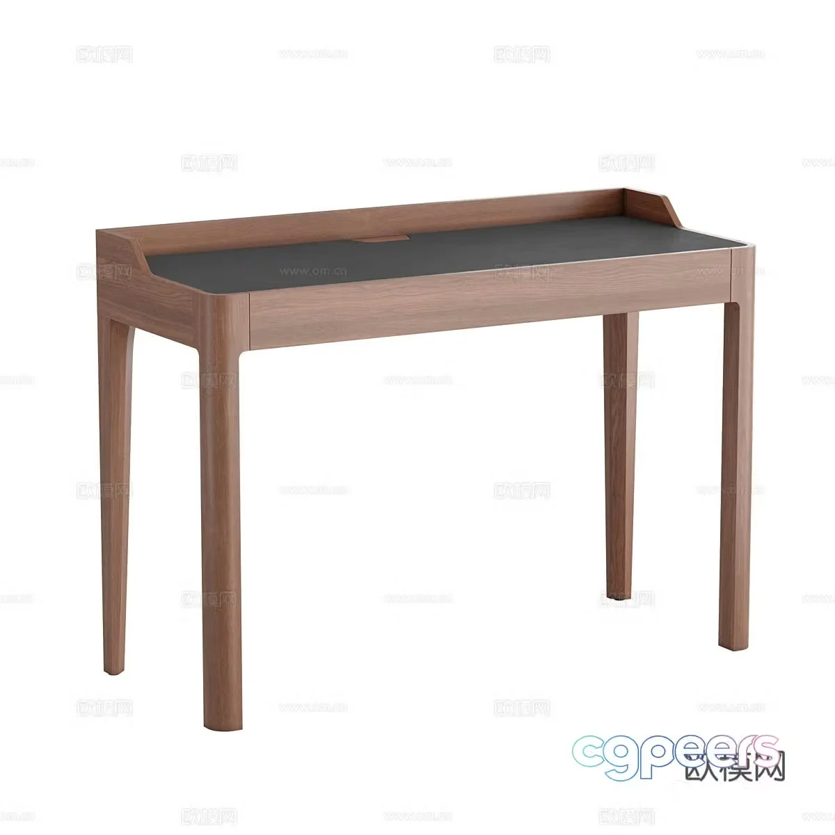 La Redoute Junius walnut writing desk 3d model