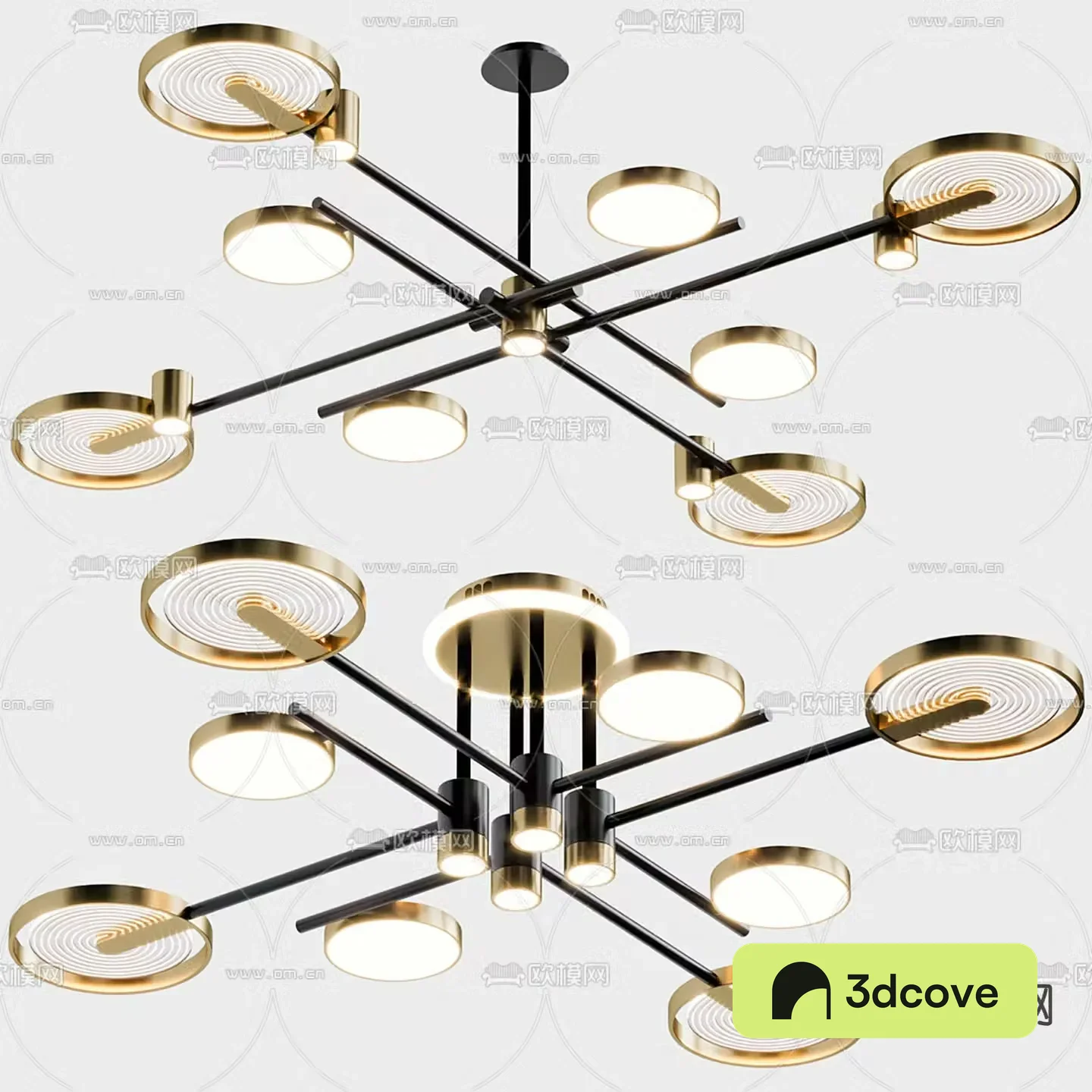 Lampatron VOLTA chandelier multi-head chandelier