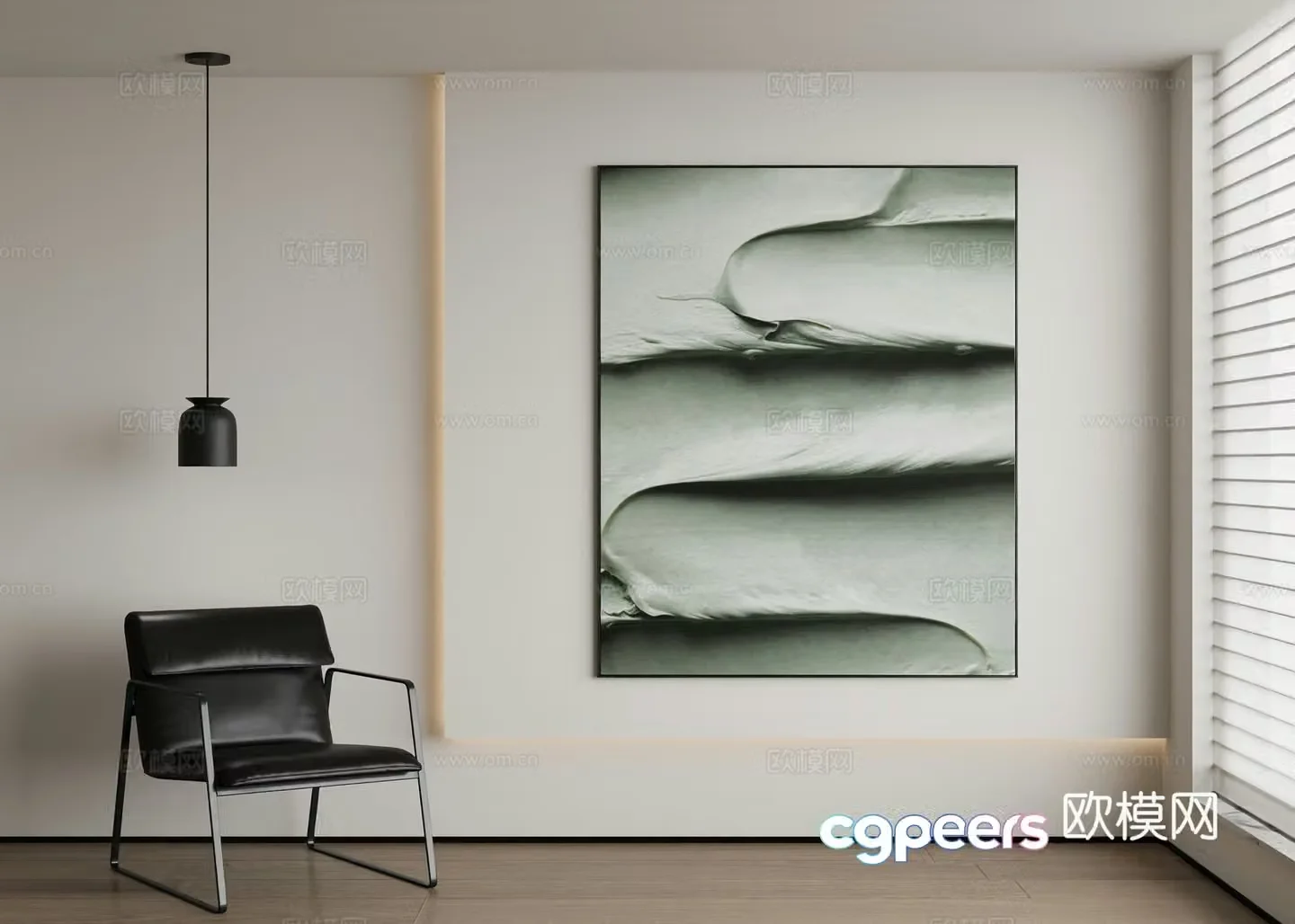 Modern decorative painting 3d model