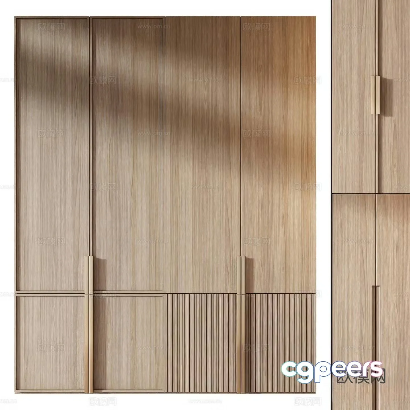 New Chinese Wardrobe 3D Model