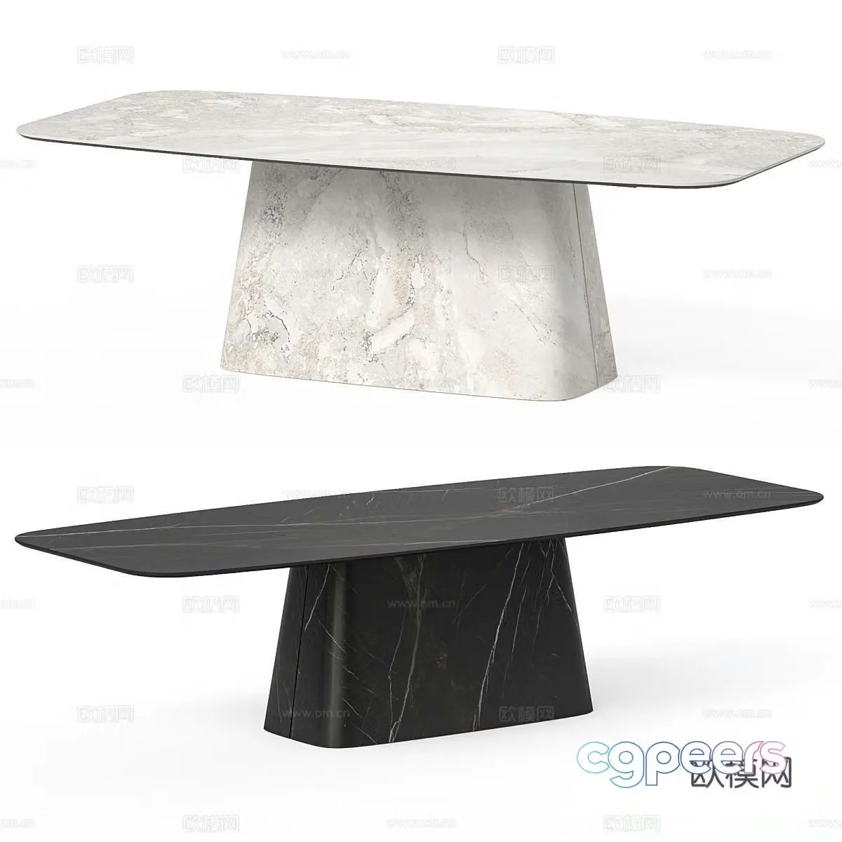 Cattelan Italia marble dining table 3d model