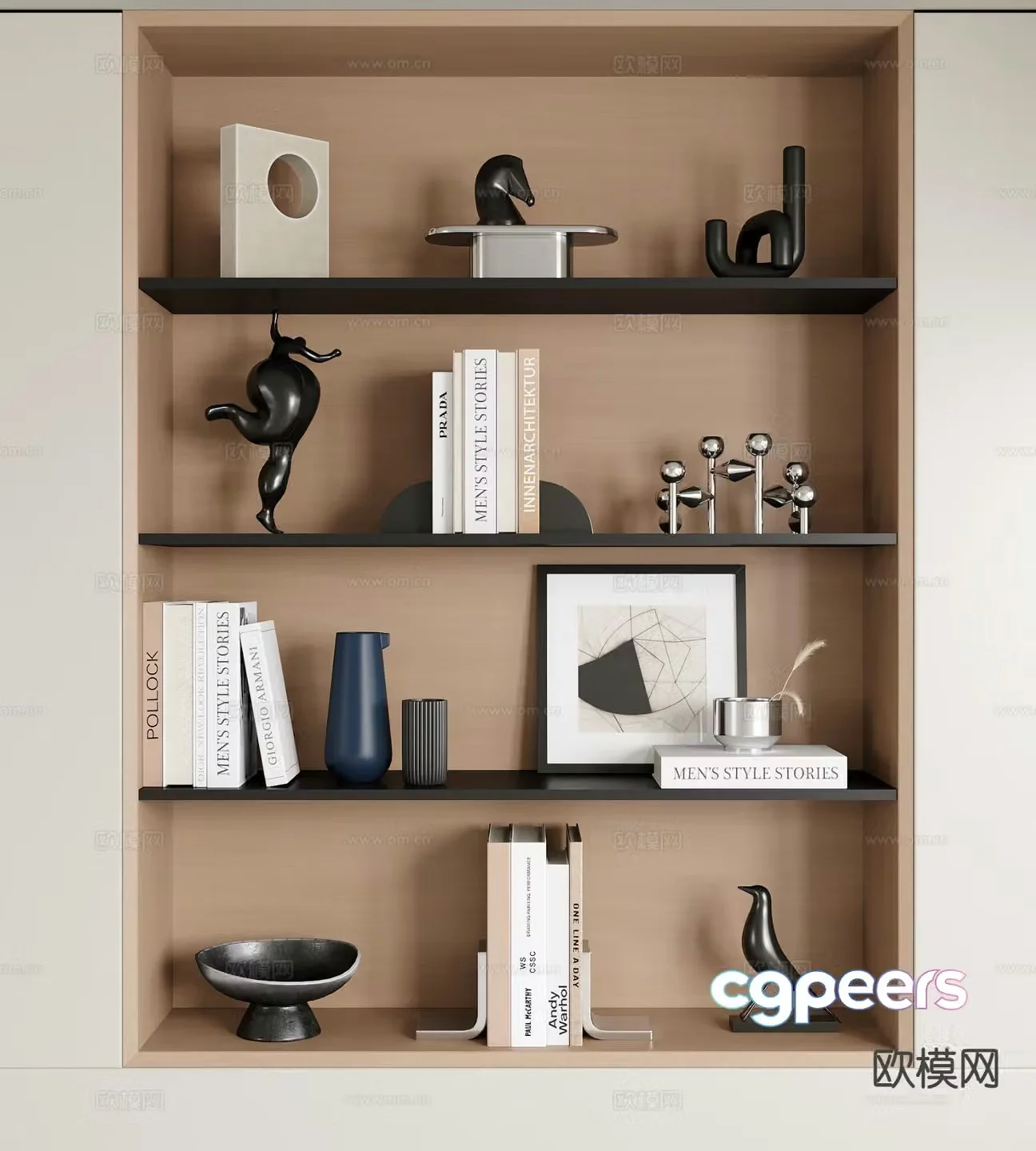 Modern ornaments Ornaments Book Sculpture 3d model