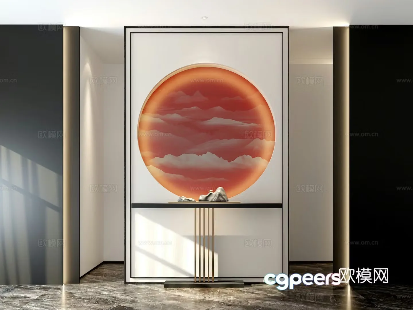 3D model of entrance entrance