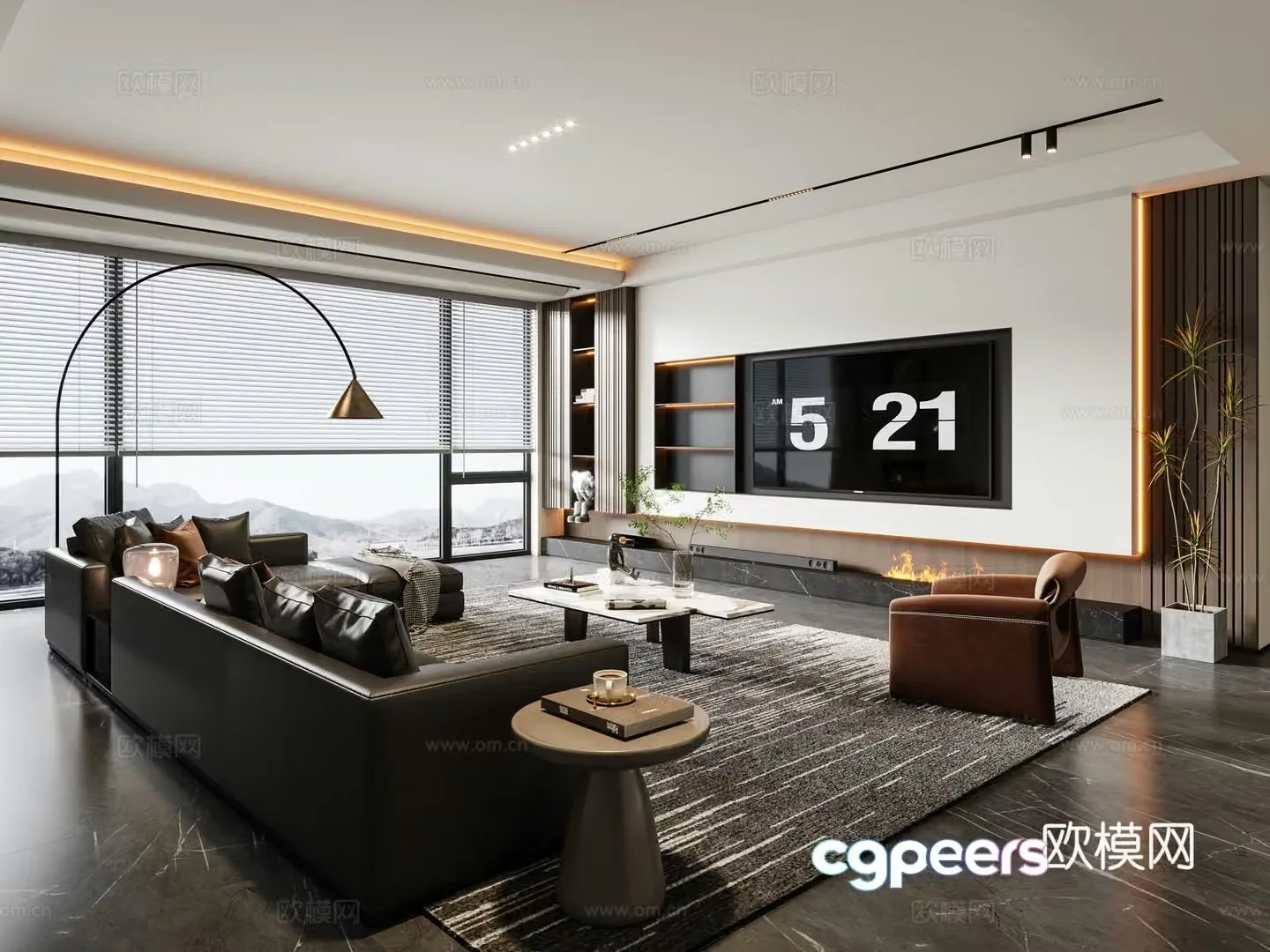 Italian living room 3d model