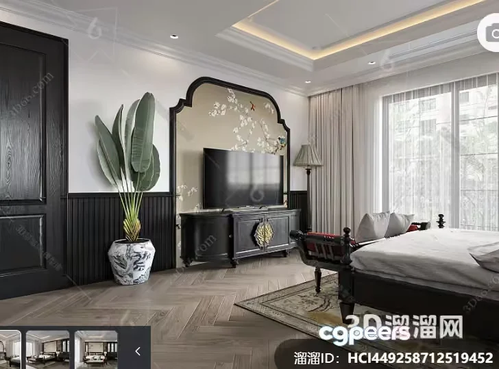 Modern Living Room 3D Model – 470 – VRAY Render