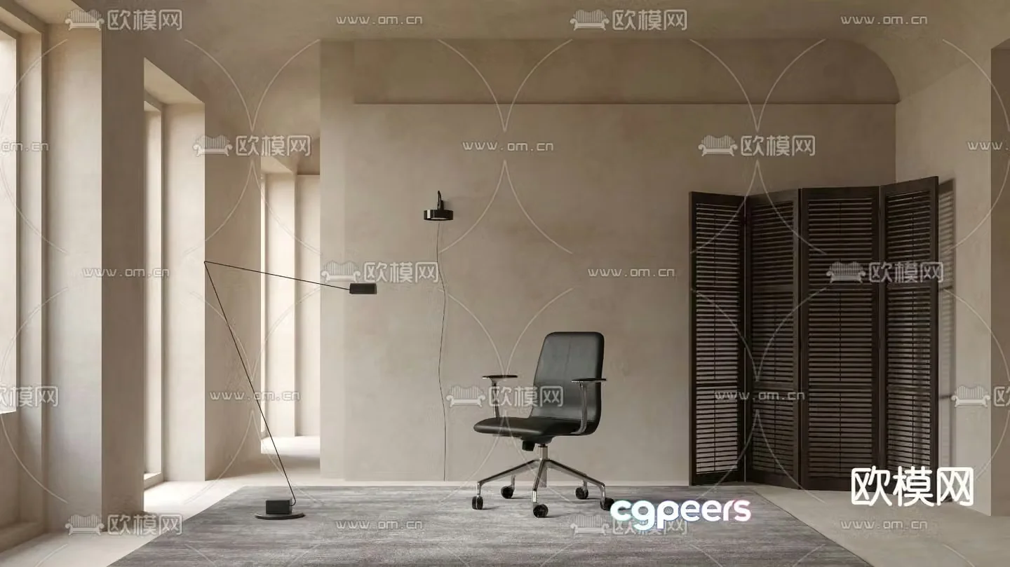 Cappellini office chair staff chair 3d model