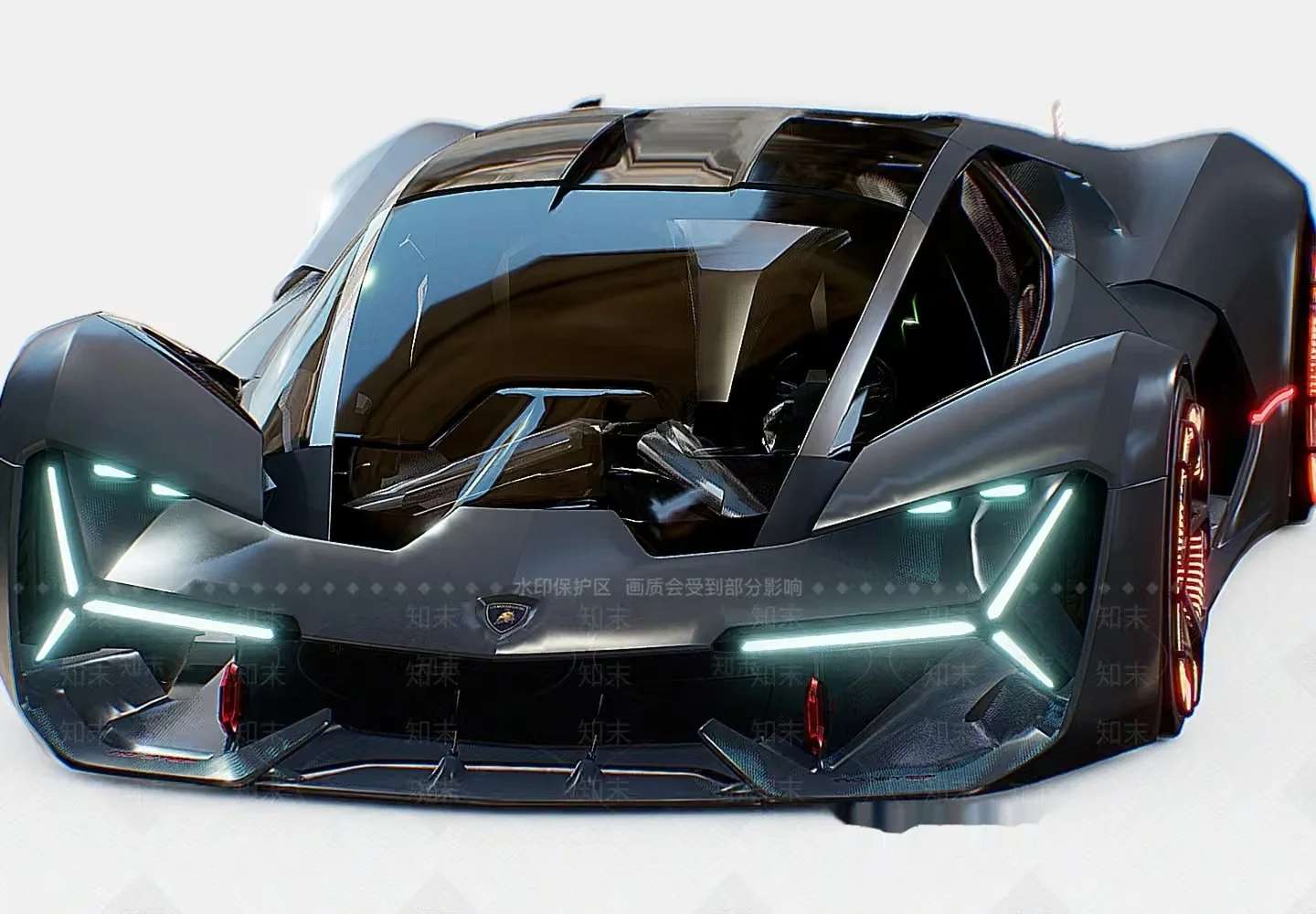 Modern Sports Car 3D Model – 8401 – VRAY Render