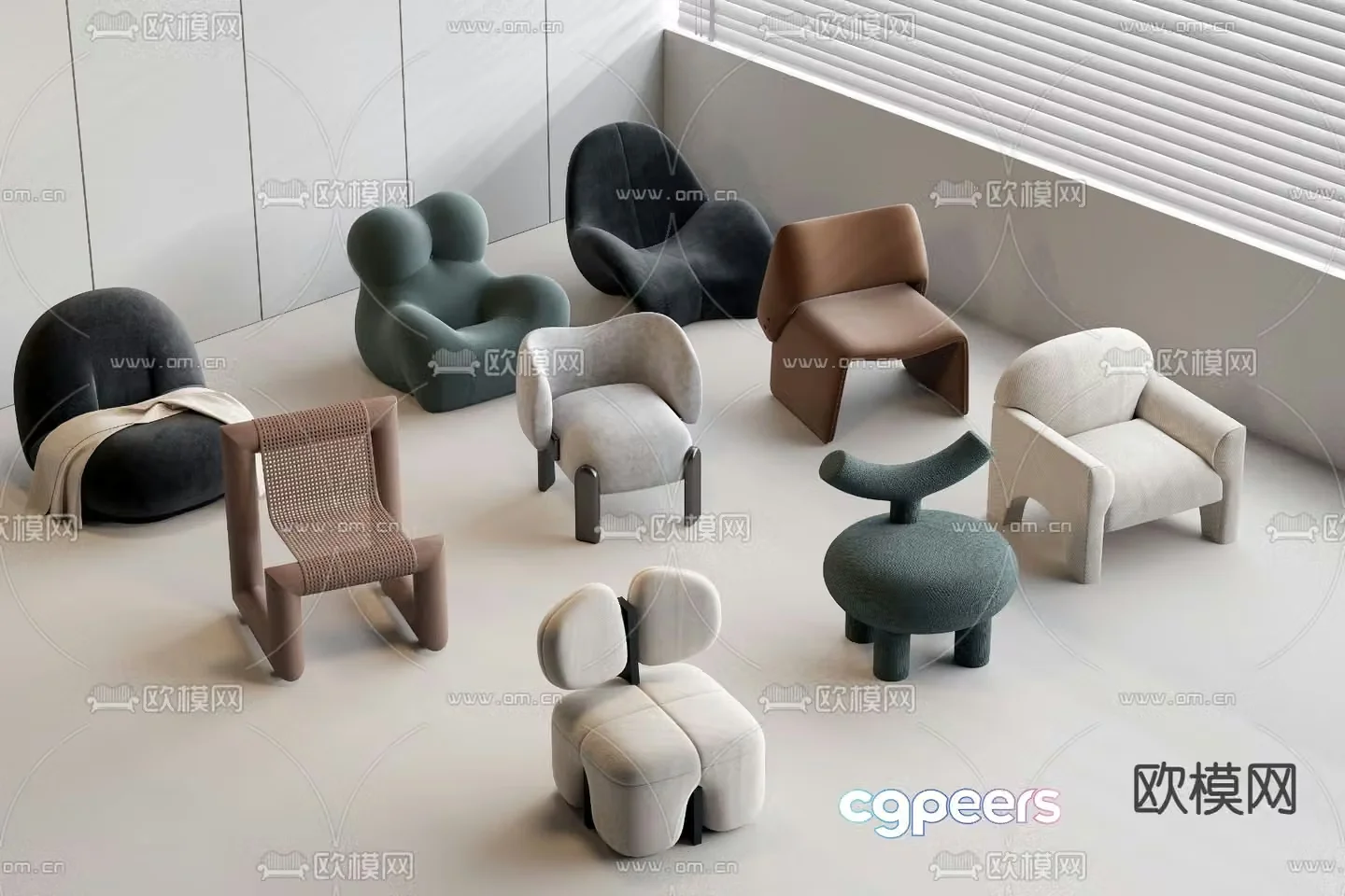 Sofa chair leisure chair 3d model