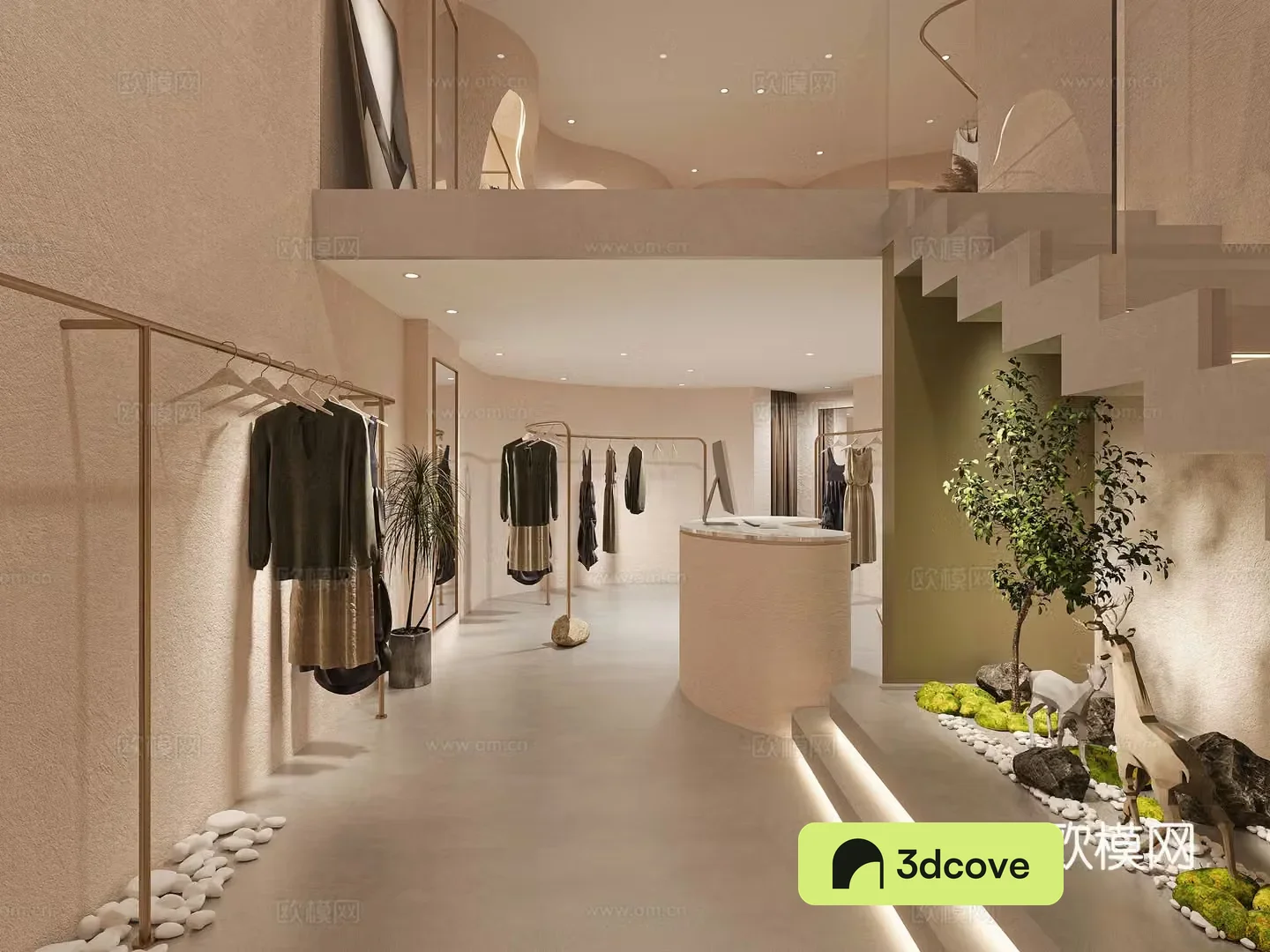 Modern clothing store