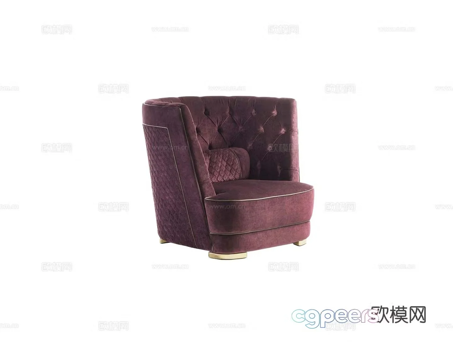 VittoriaFrigerio GREPPI single sofa 3d model