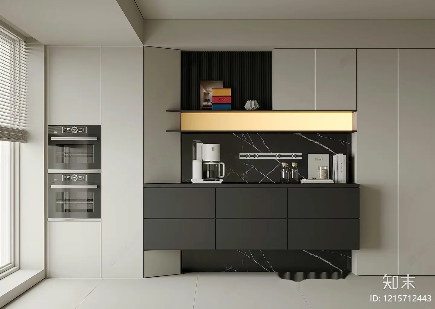 Modern Kitchen Setup 3D Model – 13766 – VRAY Render