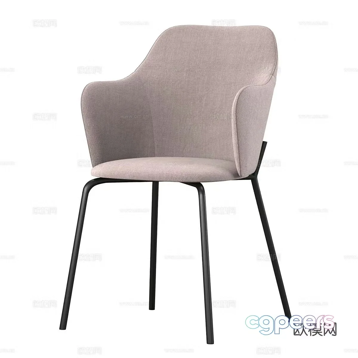 Modern chair dining chair 3d model