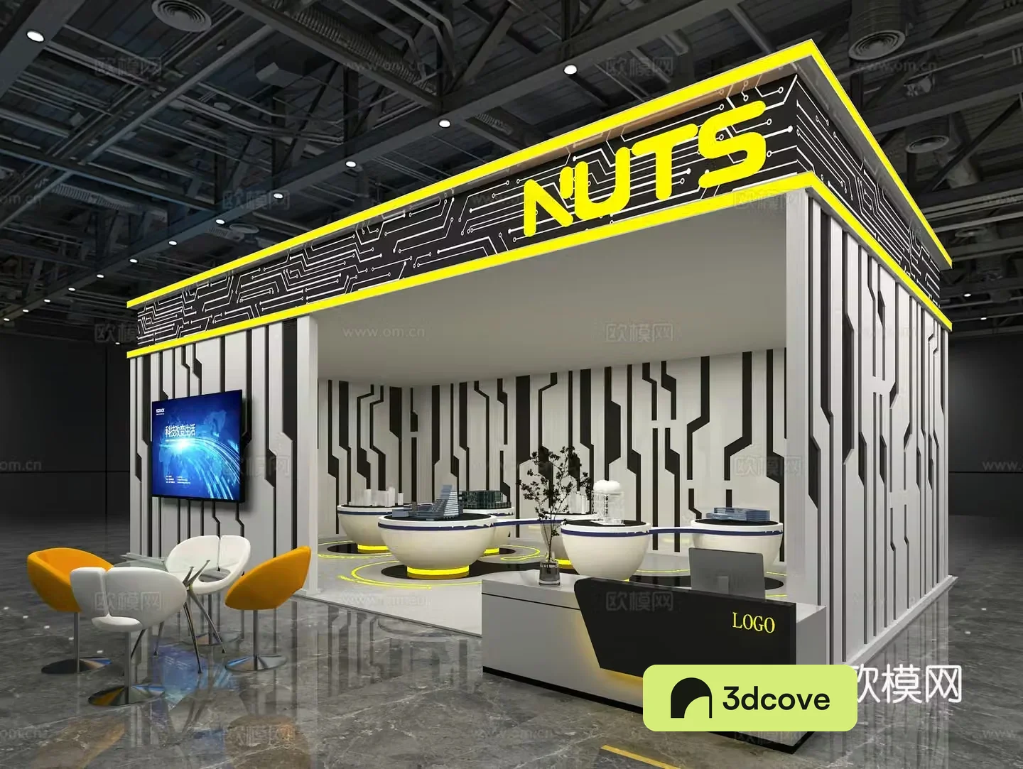 Modern tech exhibition